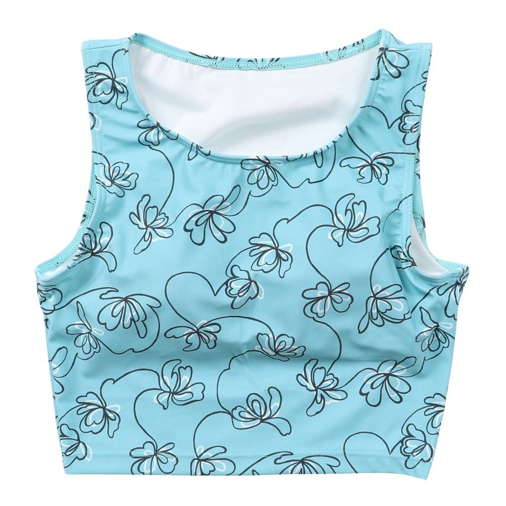オーシャンパシフィック（Ocean Pacific）（レディース）水着 ギャザー長袖Tシャツ付き4点セット 526800MNT