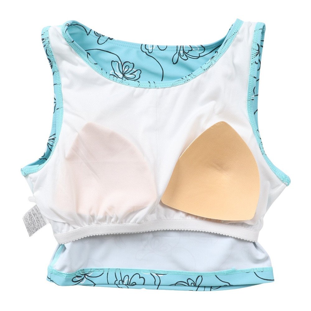 オーシャンパシフィック（Ocean Pacific）（レディース）水着 ギャザー長袖Tシャツ付き4点セット 526800MNT