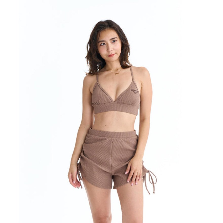 ロキシー（ROXY）（レディース）BLUE DRIFT 3点セット 長袖ラッシュTシャツ ビキニ セット 水着 26SPRSW261002BRN
