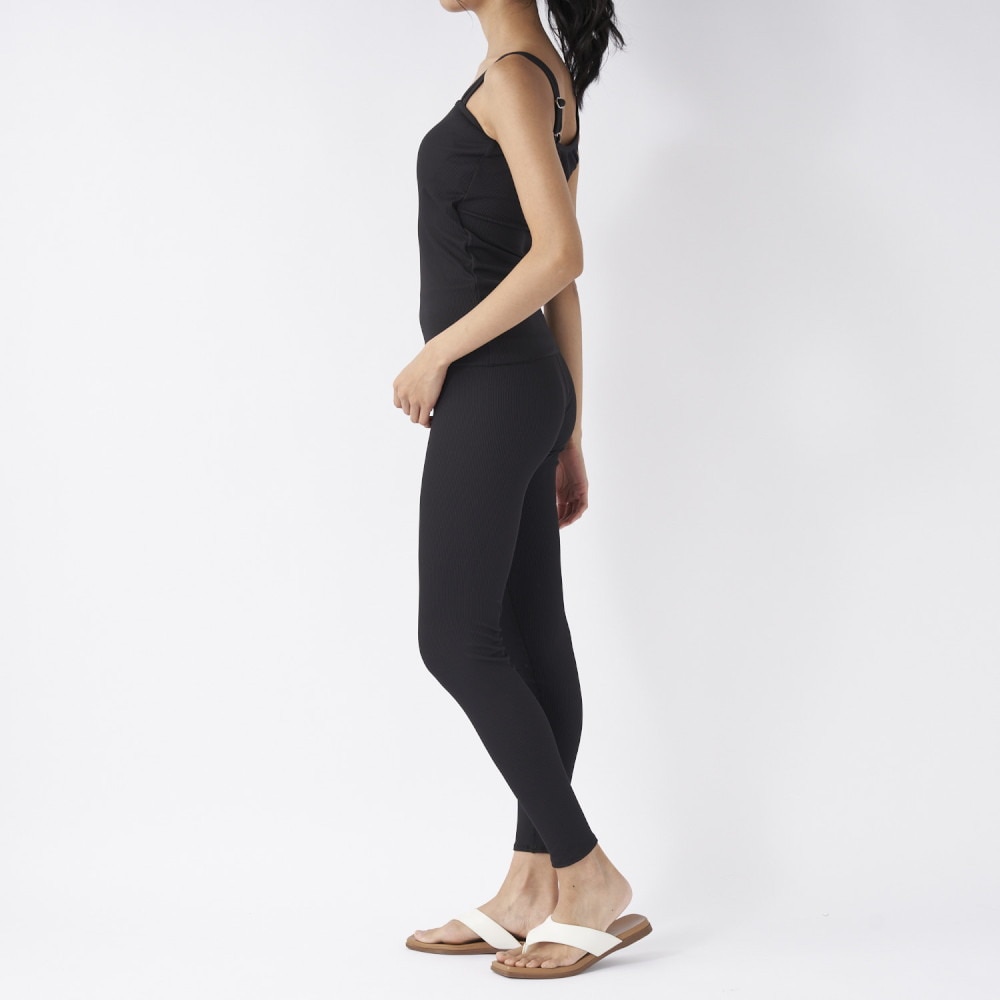 オーシャンパシフィック（Ocean Pacific）（レディース）水着 3点セット 体型カバー Tシャツ レギンス付き 523810 BLK ブラック