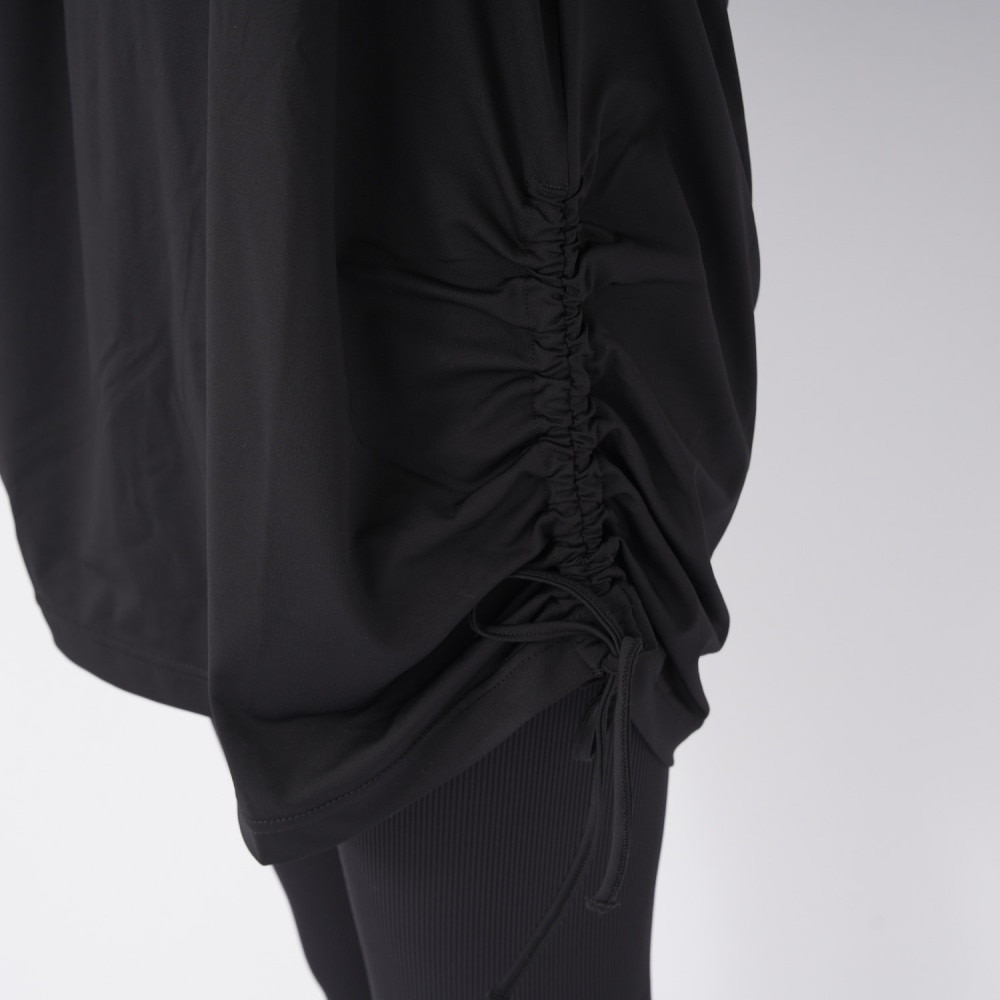オーシャンパシフィック（Ocean Pacific）（レディース）水着 3点セット 体型カバー Tシャツ レギンス付き 523810 BLK ブラック