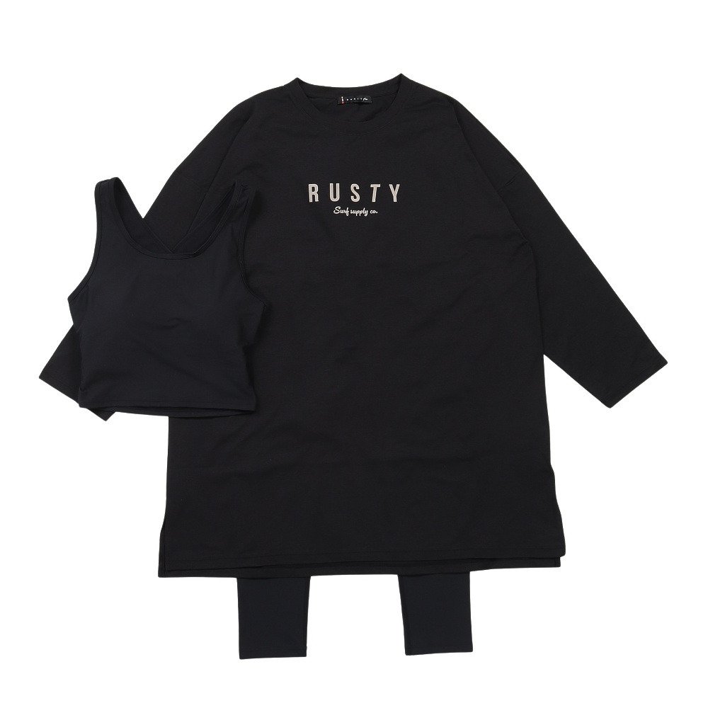 ラスティ（RUSTY）（レディース）水着 レギンス 3点セット 926800BK