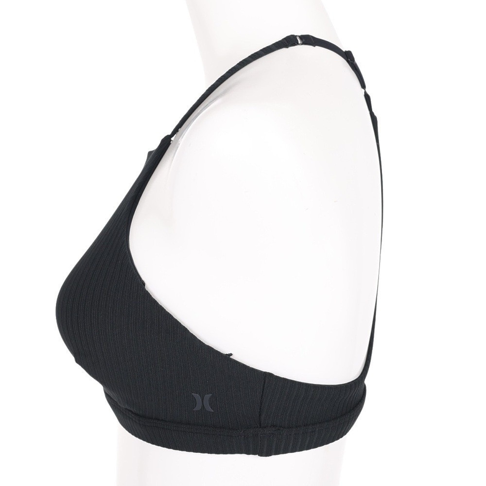 ハーレー（HURLEY）（レディース）パッド付き 水着 ビキニ トップ 単品 リブ素材 ハイネック HRLY RIB HN SURF 22 CJ7065-010