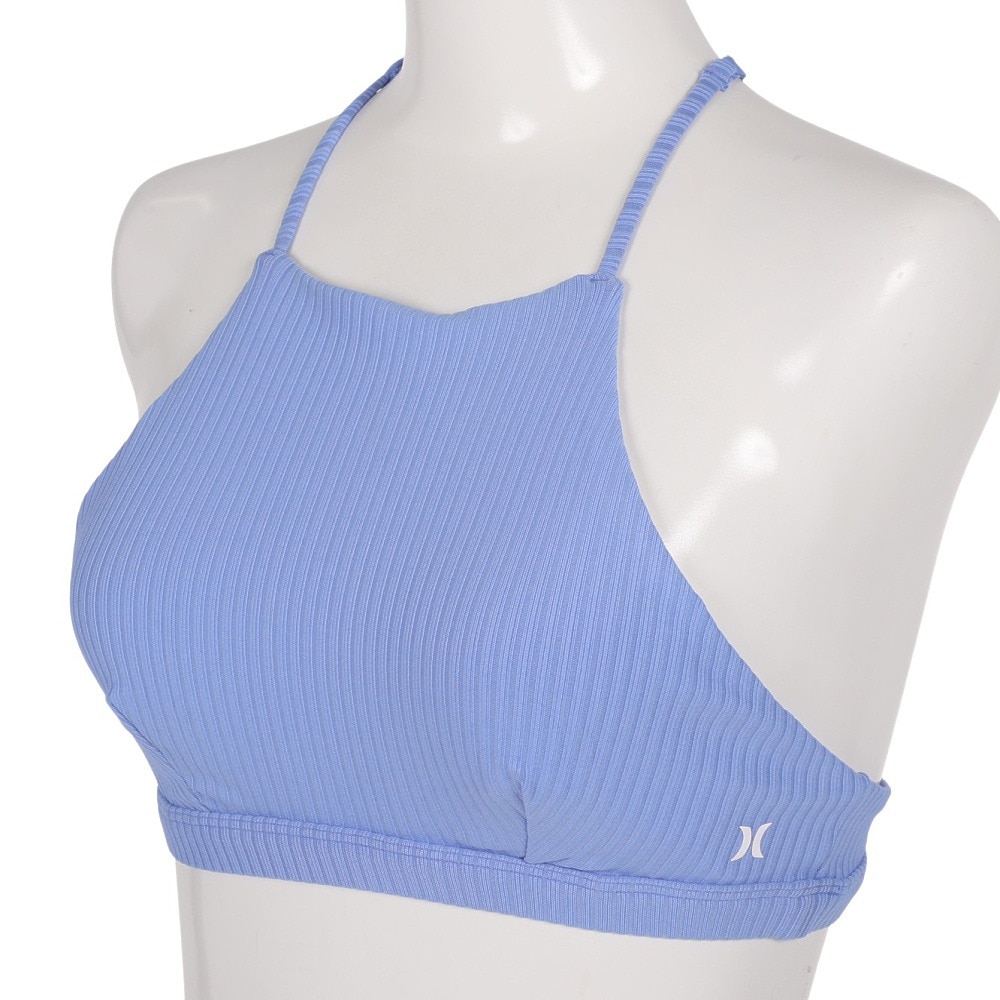 ハーレー（HURLEY）（レディース）水着 ビキニ トップ 単品 リブ素材 ハイネック HRLY RIB HN SURF 22 CJ7065-457