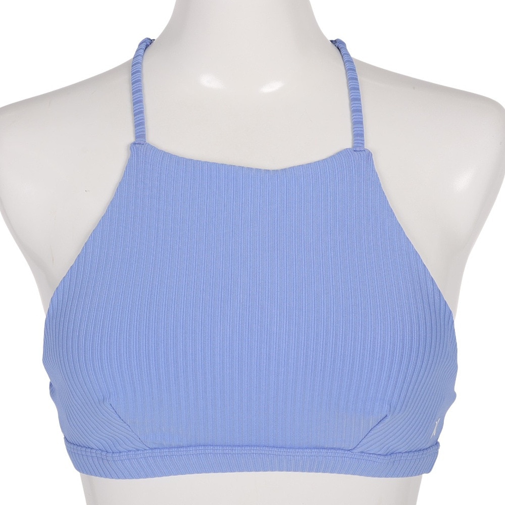 ハーレー（HURLEY）（レディース）水着 ビキニ トップ 単品 リブ素材 ハイネック HRLY RIB HN SURF 22 CJ7065-457