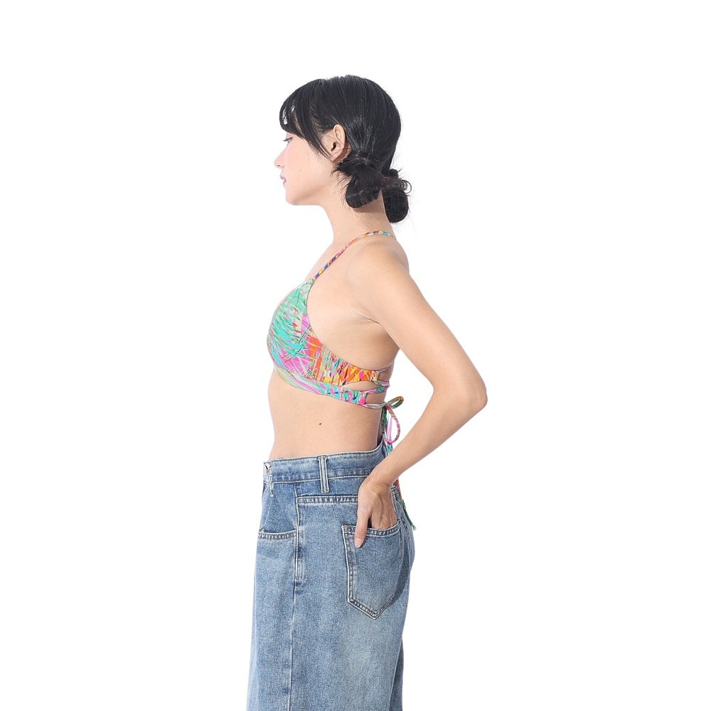 ハーレー（HURLEY）（レディース）速乾 調整可能 フィット感 抜群 水着 ビキニ トップ 単品 PALM ADJUSTABLE ST 22 HT1058-IGRP グリーン