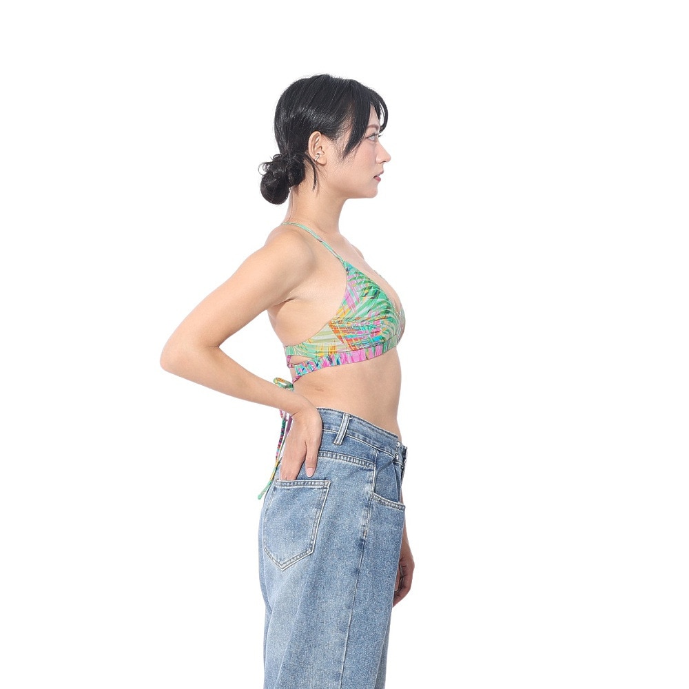 ハーレー（HURLEY）（レディース）速乾 調整可能 フィット感 抜群 水着 ビキニ トップ 単品 PALM ADJUSTABLE ST 22 HT1058-IGRP グリーン
