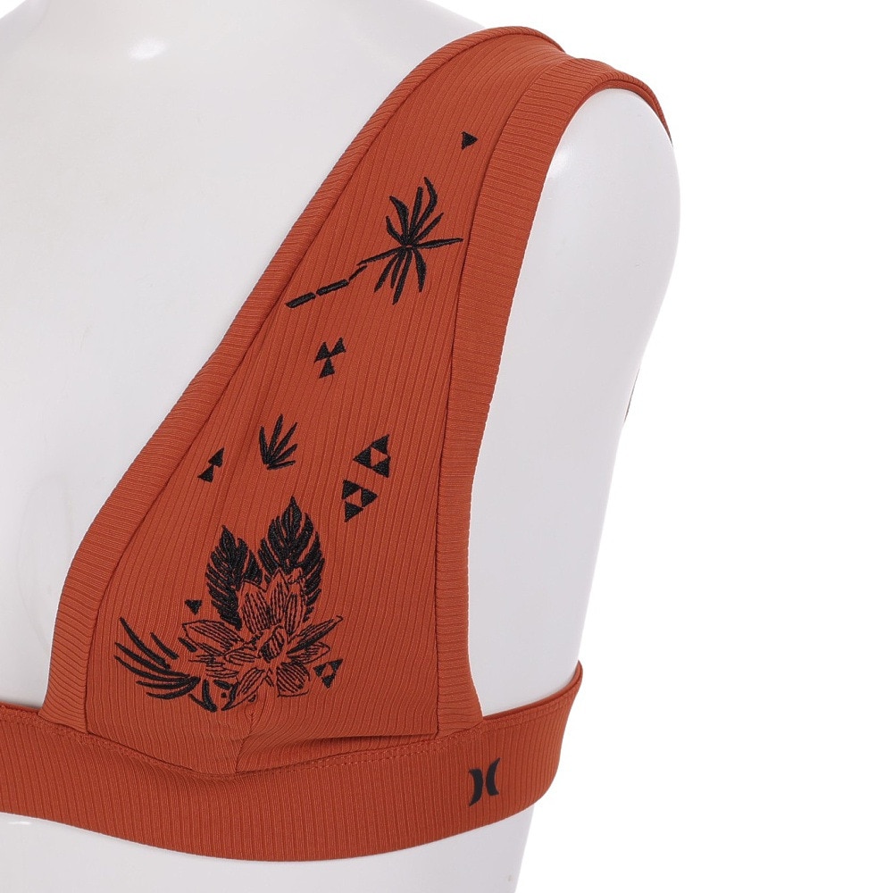 ハーレー（HURLEY）（レディース）水着 ビキニ トップ 単品 QUICK DRY RIB EMBROIDERED BANDED サーフトップ 22 AQ2781-820