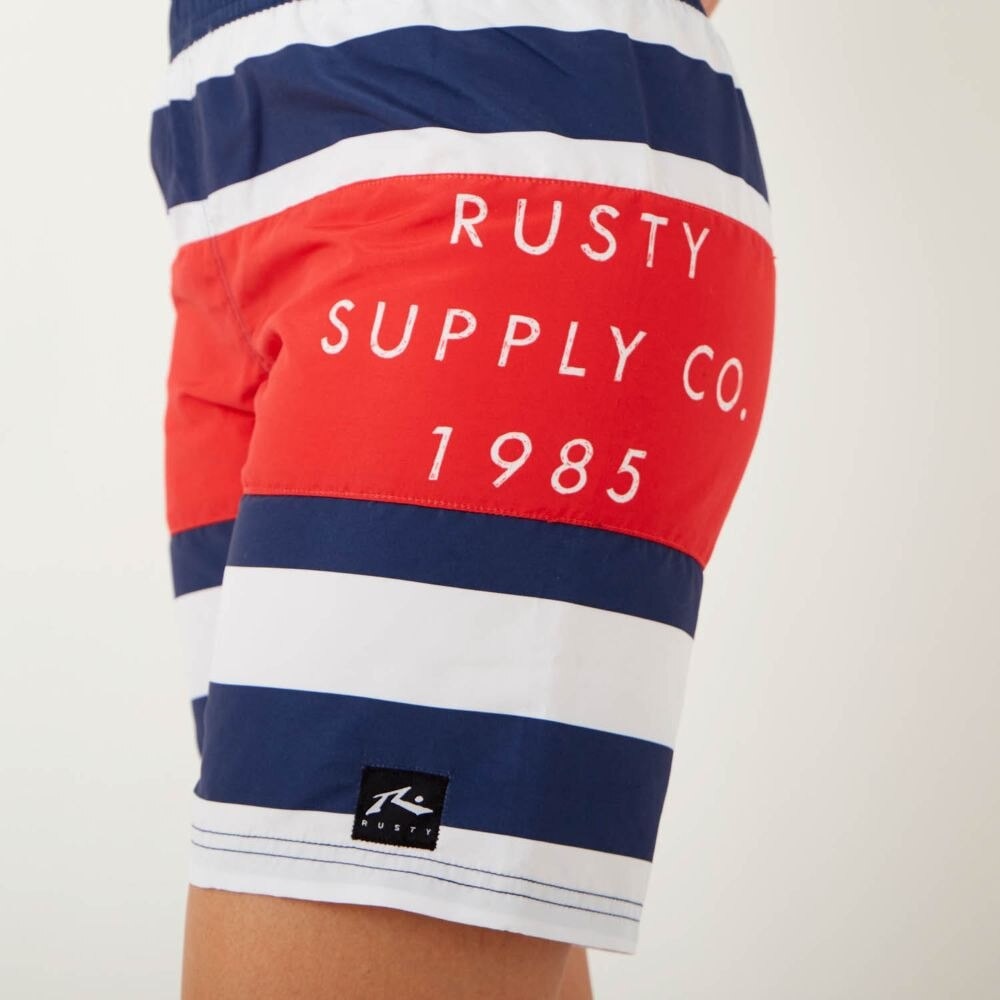 ラスティ（RUSTY）（レディース）デニム風 ボードショーツ 920403NVY