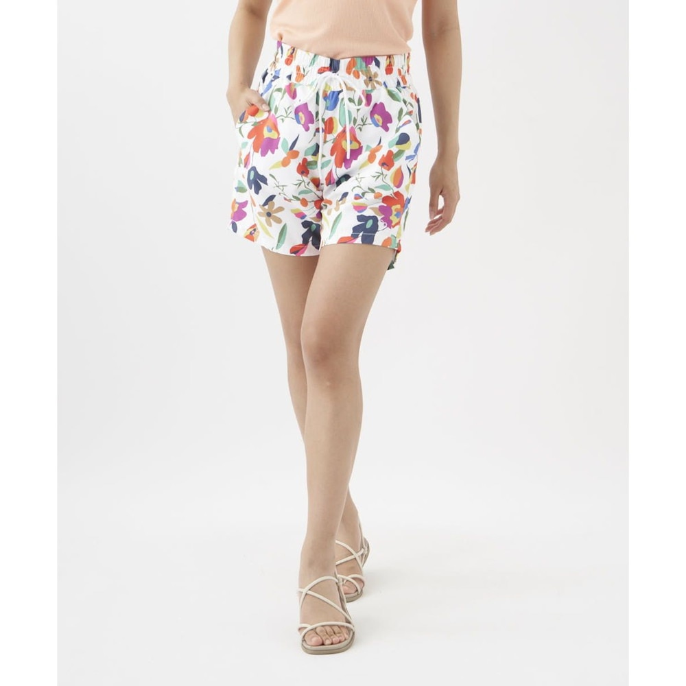 オーシャンパシフィック（Ocean Pacific）（レディース）花柄ボードショーツ 522408WHT