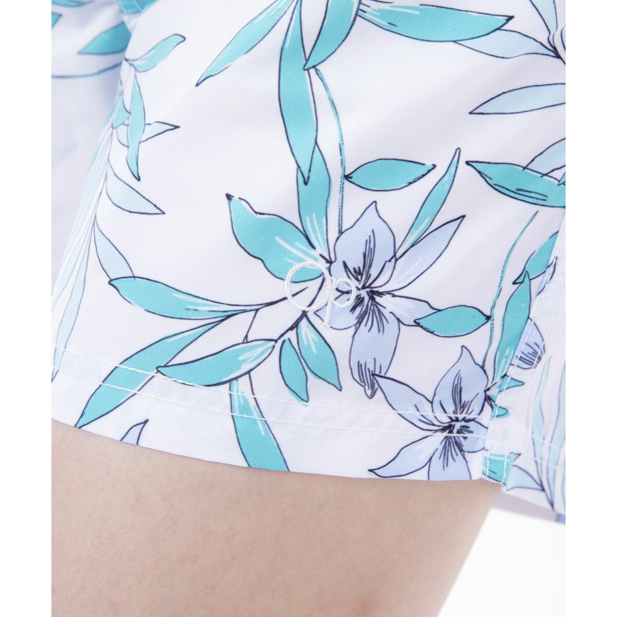 オーシャンパシフィック（Ocean Pacific）（レディース）リーフ柄ボードショーツ 529409 WHT