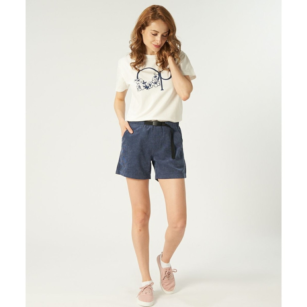 オーシャンパシフィック（Ocean Pacific）（レディース）ショートパンツ コーデュロイ UVカット 水陸両用 ネイビー 520460-NVY