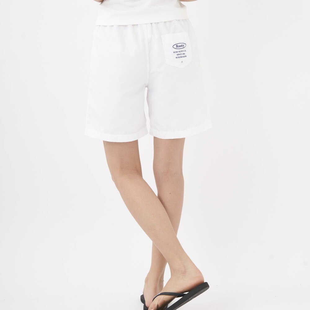 ラスティ（RUSTY）（レディース）ロゴ パイピング ボードショーツ 923402 WHT
