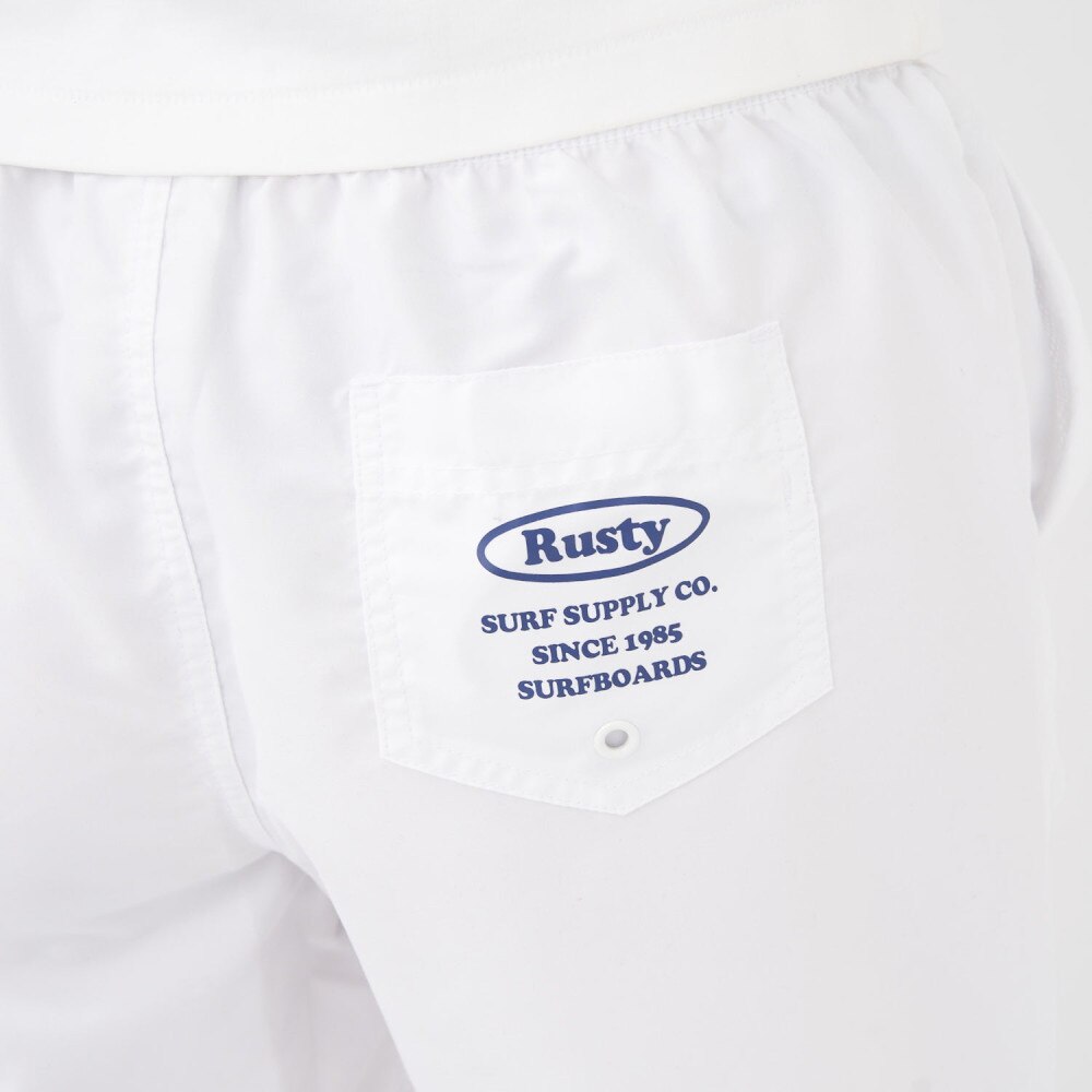 ラスティ（RUSTY）（レディース）ロゴ パイピング ボードショーツ 923402 WHT