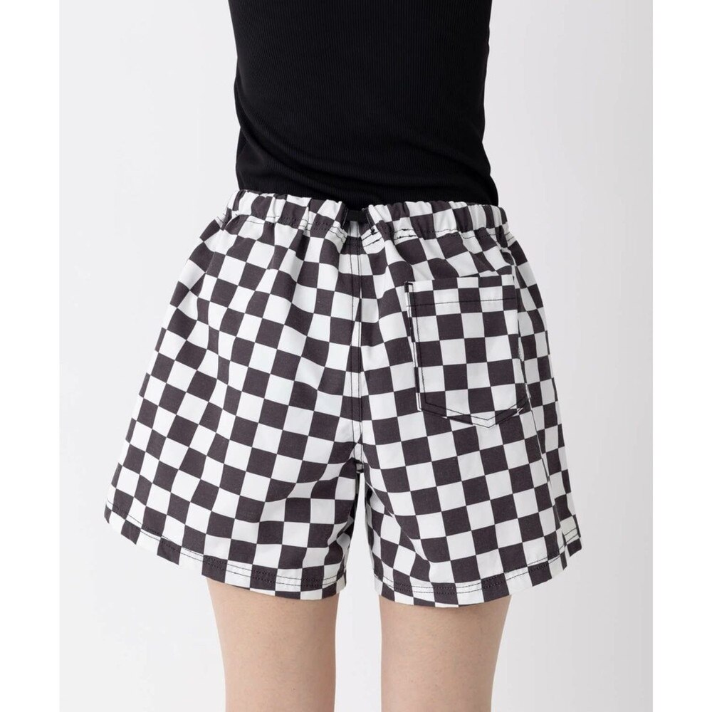 オーシャンパシフィック（Ocean Pacific）（レディース）ショートパンツ 水陸両用 チェッカー柄 ハイブリットショーツ 522405-BLK
