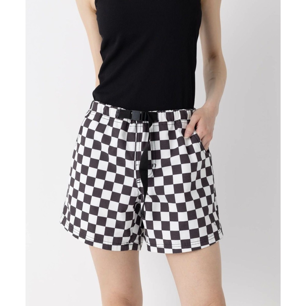 オーシャンパシフィック（Ocean Pacific）（レディース）ショートパンツ 水陸両用 チェッカー柄 ハイブリットショーツ 522405-BLK