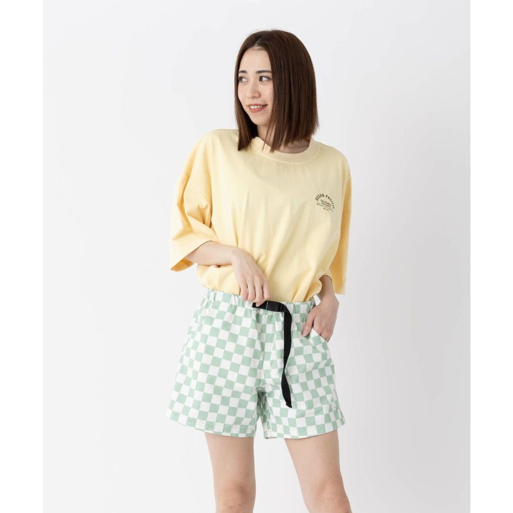 オーシャンパシフィック（Ocean Pacific）（レディース）ショートパンツ 水陸両用 チェッカー柄 ハイブリットショーツ 522405-MNT