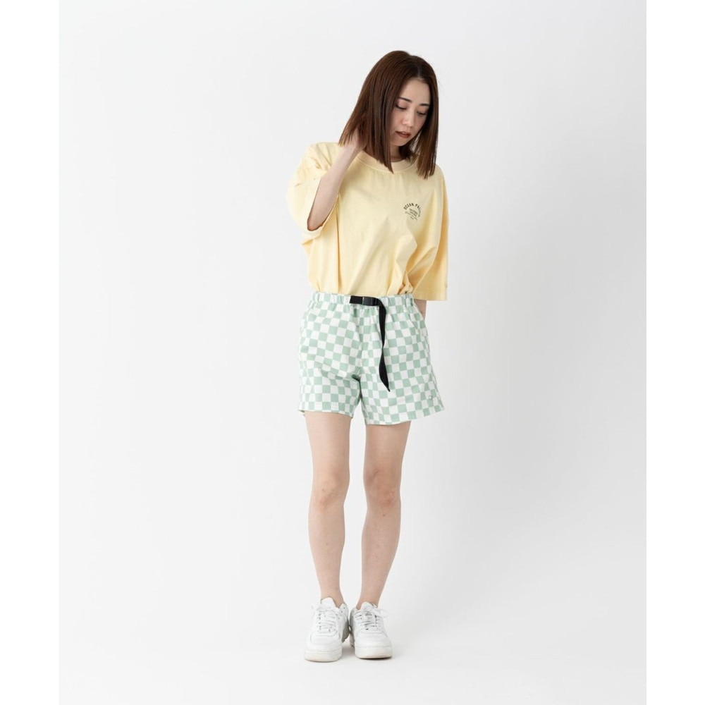 オーシャンパシフィック（Ocean Pacific）（レディース）ショートパンツ 水陸両用 チェッカー柄 ハイブリットショーツ 522405-MNT