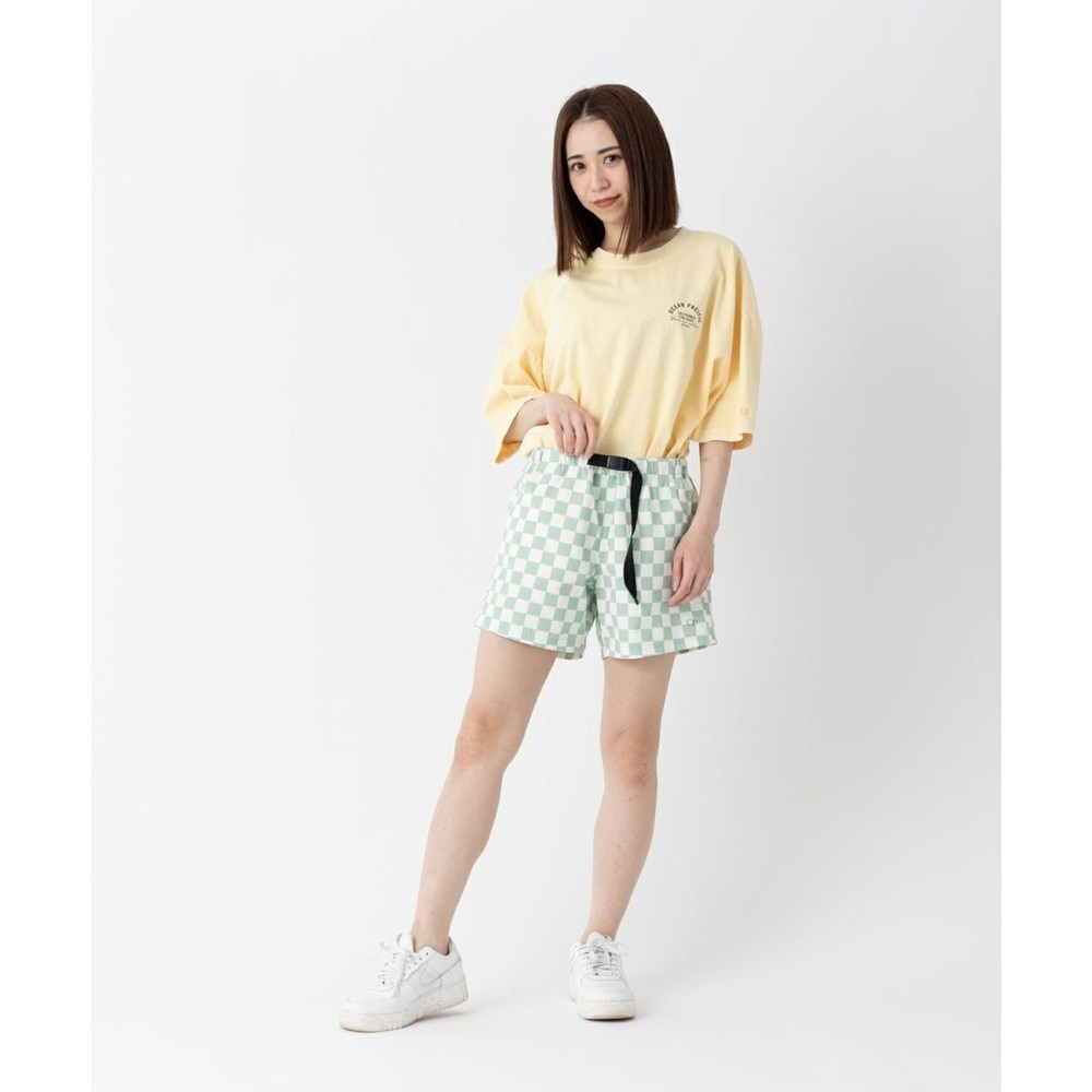 オーシャンパシフィック（Ocean Pacific）（レディース）ショートパンツ 水陸両用 チェッカー柄 ハイブリットショーツ 522405-MNT