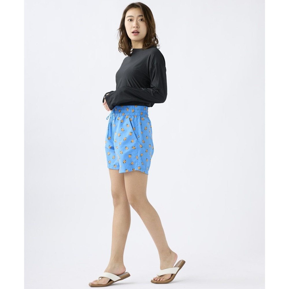 オーシャンパシフィック（Ocean Pacific）（レディース）ショートパンツ 水陸両用 小花柄 ボードショーツ ブルー 522406-BLU