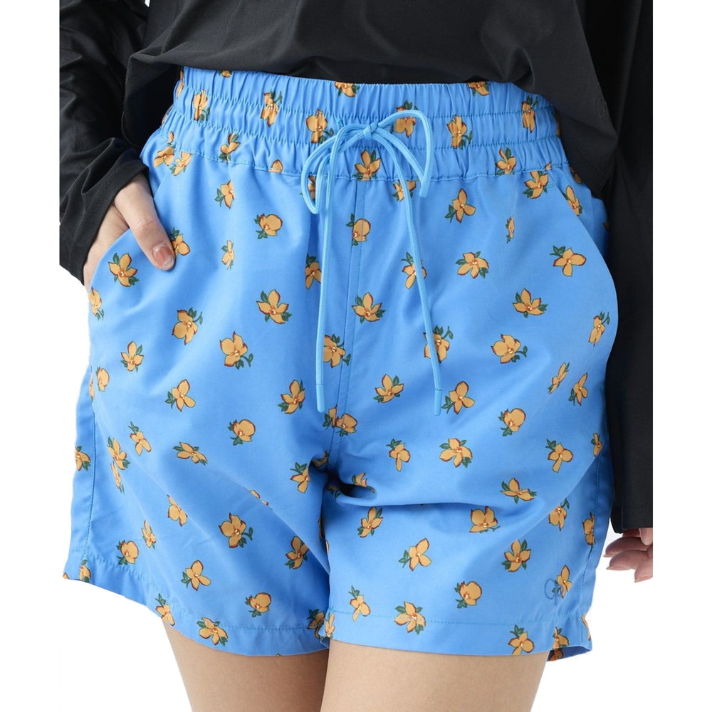 オーシャンパシフィック（Ocean Pacific）（レディース）ショートパンツ 水陸両用 小花柄 ボードショーツ ブルー 522406-BLU