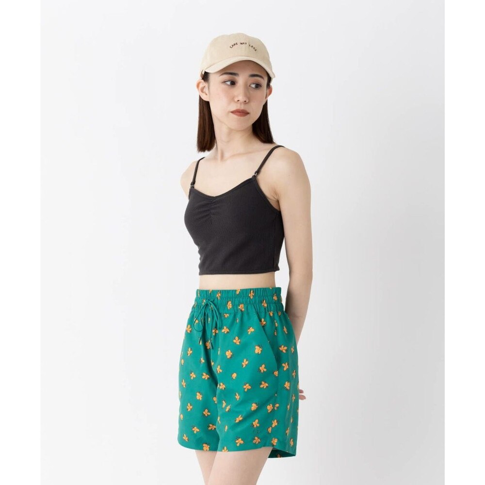 オーシャンパシフィック（Ocean Pacific）（レディース）ショートパンツ 水陸両用 小花柄 ボードショーツ グリーン 522406-GRN  マリン、ウィンタースポーツ用品はヴィクトリア