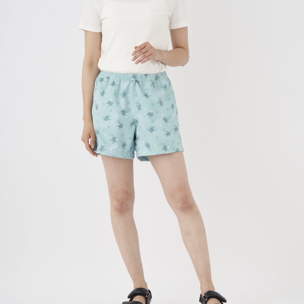 オーシャンパシフィック（Ocean Pacific）（レディース）ヤシ柄 ボードショーツ UVカット 耐塩素 523405 MNT