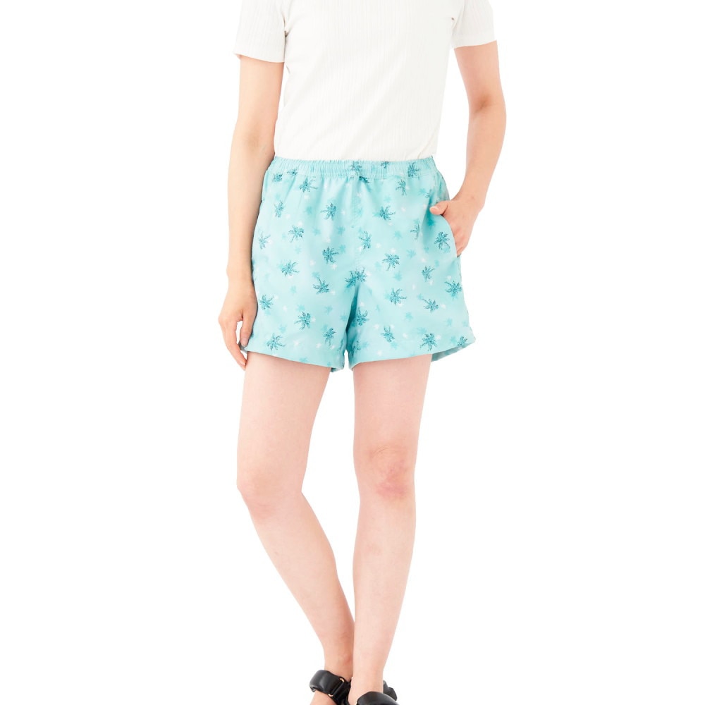 オーシャンパシフィック（Ocean Pacific）（レディース）ヤシ柄 ボードショーツ UVカット 耐塩素 523405 MNT