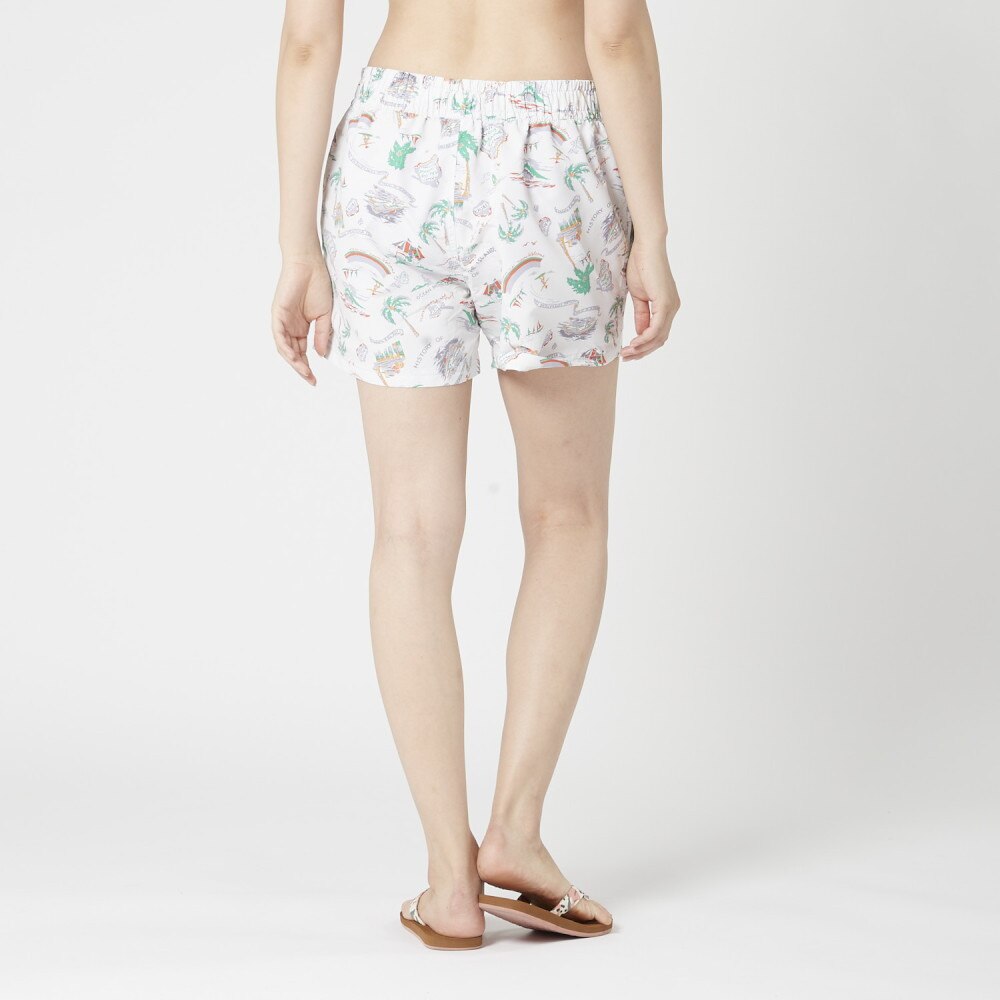 オーシャンパシフィック（Ocean Pacific）（レディース）水着 アロハ柄 ボードショーツ 529412 WHT