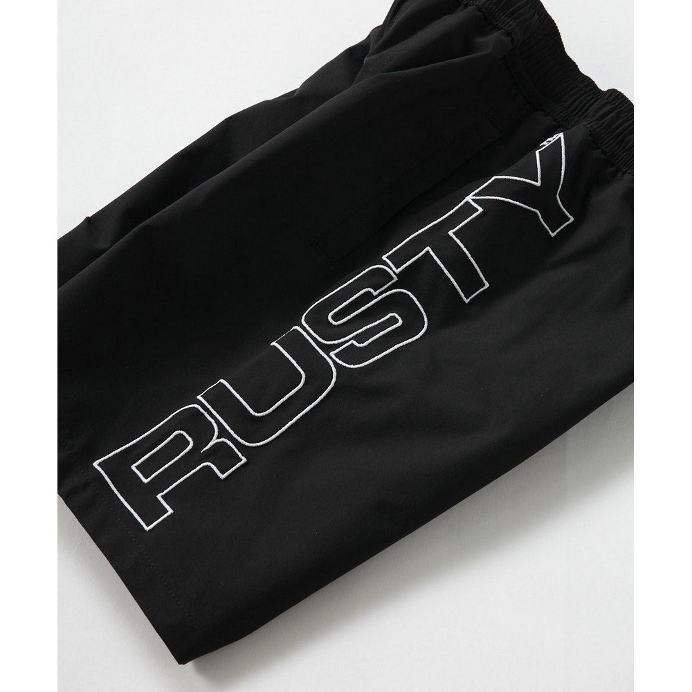 ラスティ（RUSTY）（キッズ）キッズ ロゴ刺繍ボードショーツ 966406BK