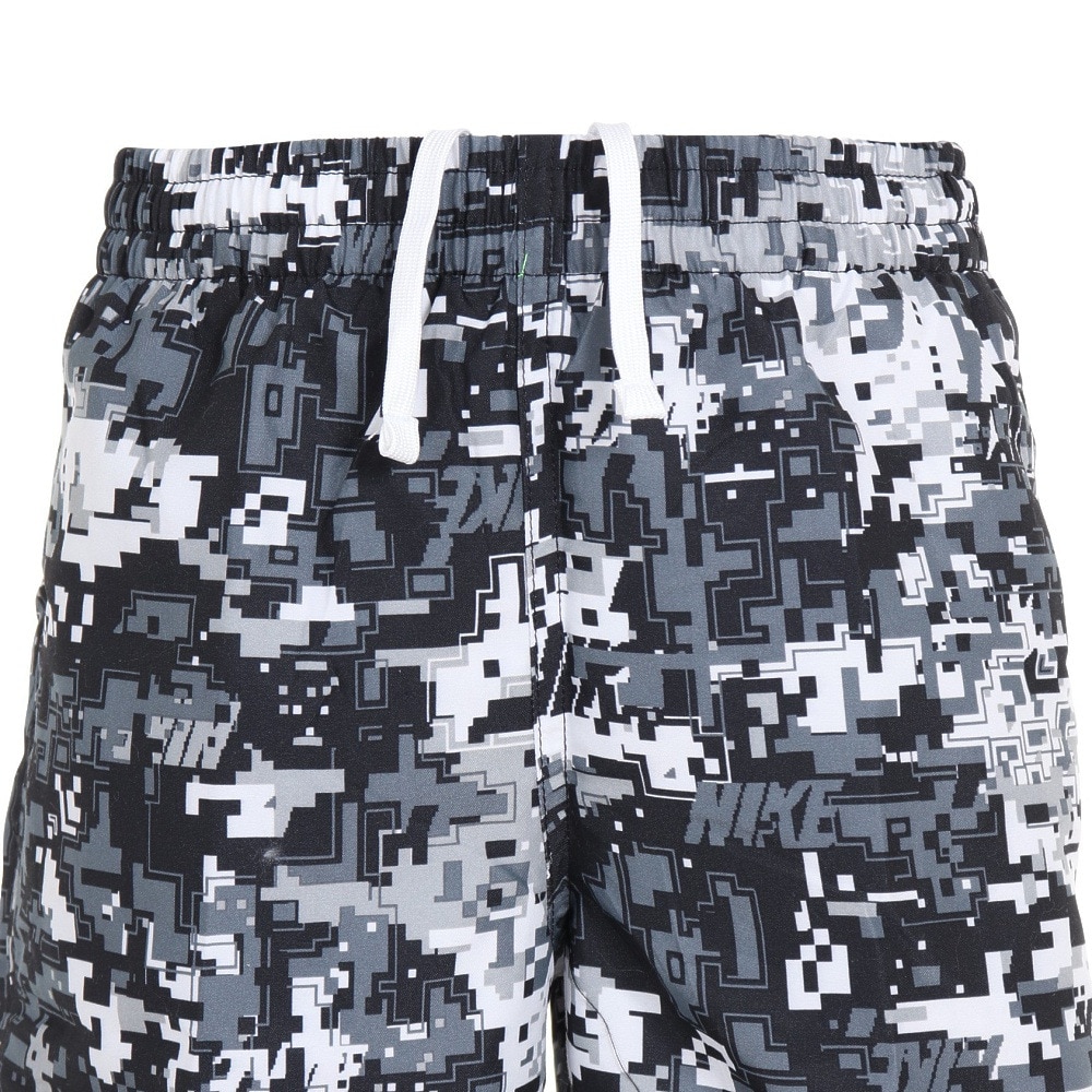 ナイキ（NIKE）（キッズ）ジュニア 水着 ハーフパンツ ディジカモ プリント ラップ 7 ボレーショーツ NESSD809-001 ブラック