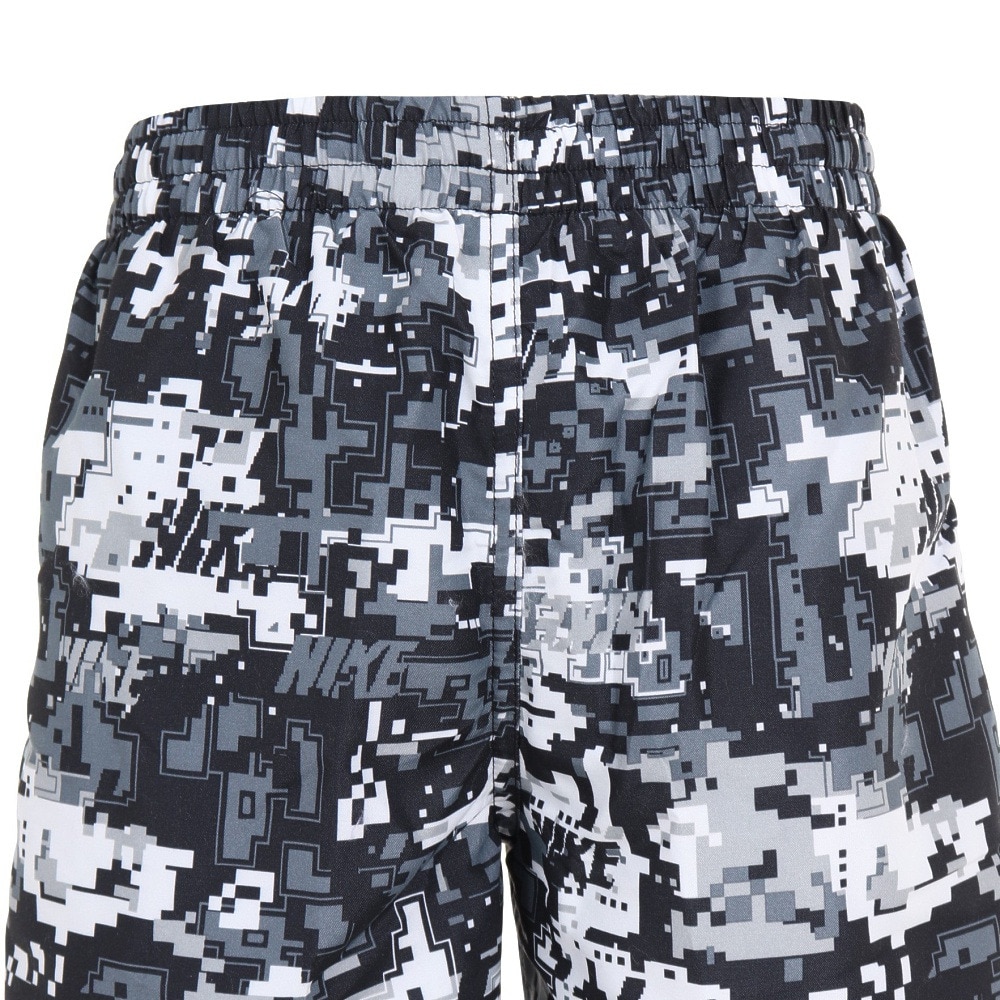 ナイキ（NIKE）（キッズ）ジュニア 水着 ハーフパンツ ディジカモ プリント ラップ 7 ボレーショーツ NESSD809-001 ブラック