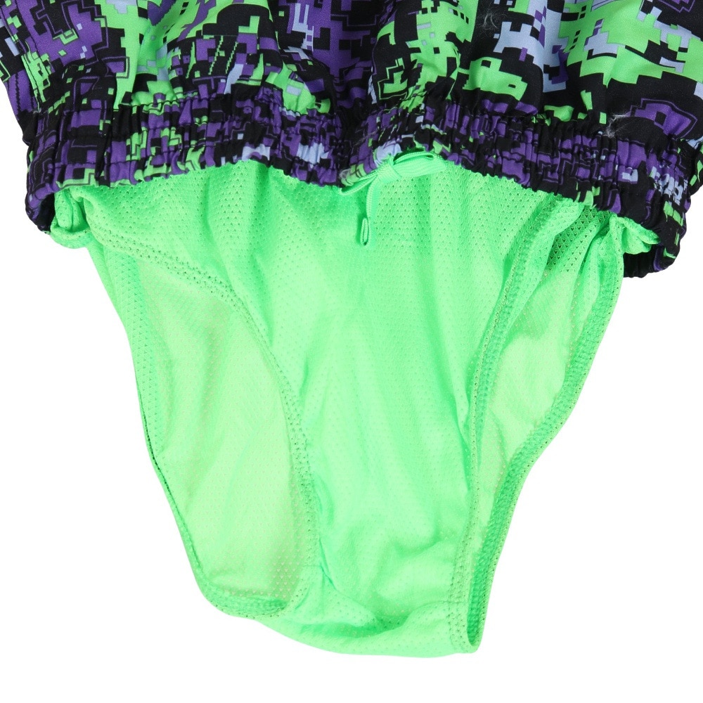 ナイキ（NIKE）（キッズ）ジュニア 水着 ハーフパンツ ディジカモ プリント ラップ 7 ボレーショーツ NESSD809-505 パープル