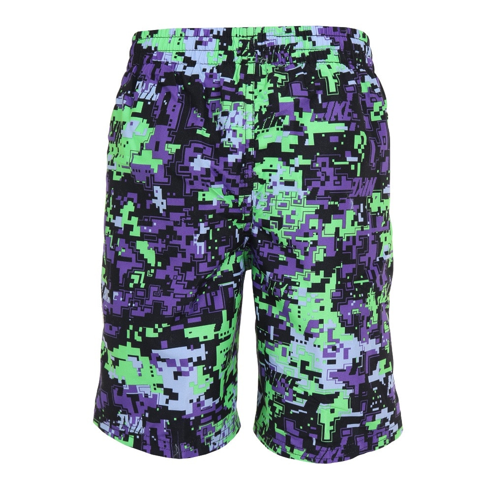 ナイキ（NIKE）（キッズ）ジュニア 水着 ハーフパンツ ディジカモ プリント ラップ 7 ボレーショーツ NESSD809-505 パープル