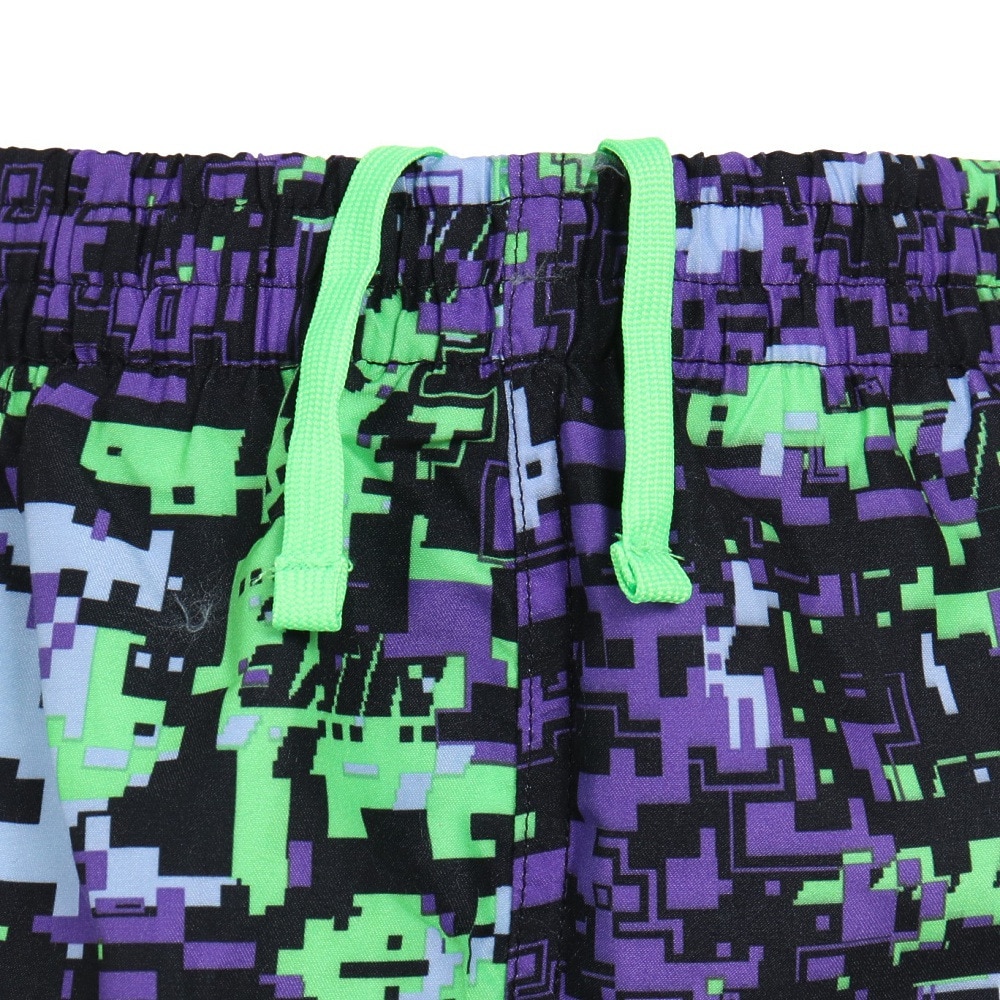 ナイキ（NIKE）（キッズ）ジュニア 水着 ハーフパンツ ディジカモ プリント ラップ 7 ボレーショーツ NESSD809-505 パープル