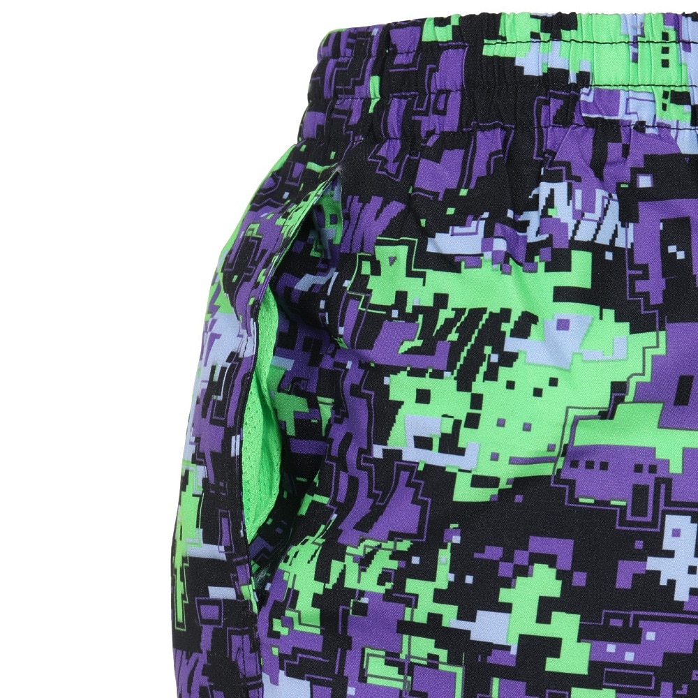 ナイキ（NIKE）（キッズ）ジュニア 水着 ハーフパンツ ディジカモ プリント ラップ 7 ボレーショーツ NESSD809-505 パープル
