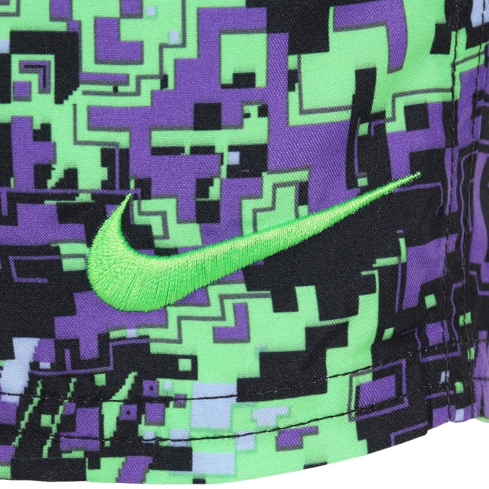 ナイキ（NIKE）（キッズ）ジュニア 水着 ハーフパンツ ディジカモ プリント ラップ 7 ボレーショーツ NESSD809-505 パープル
