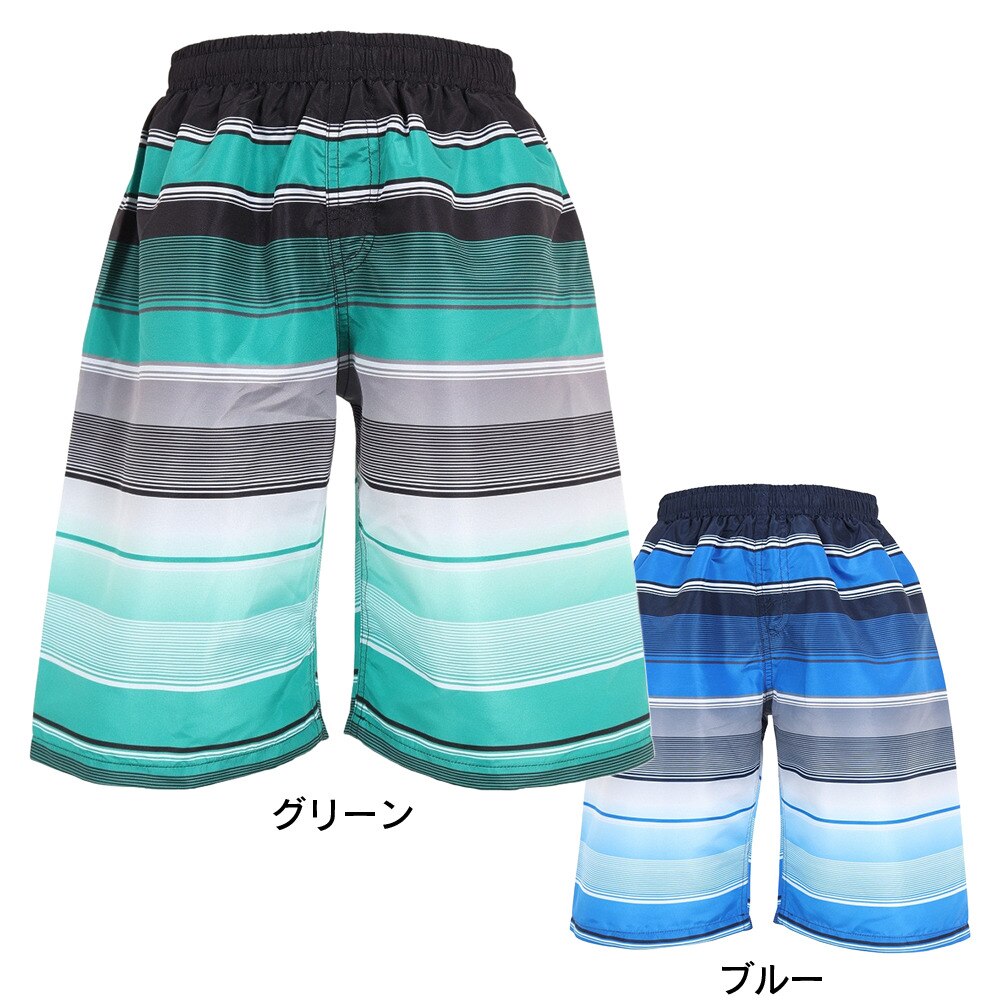 グレイス（キッズ）水着 海パン 子供 男の子 ジュニア グラデボーダーサーフパンツ 37251855GR
