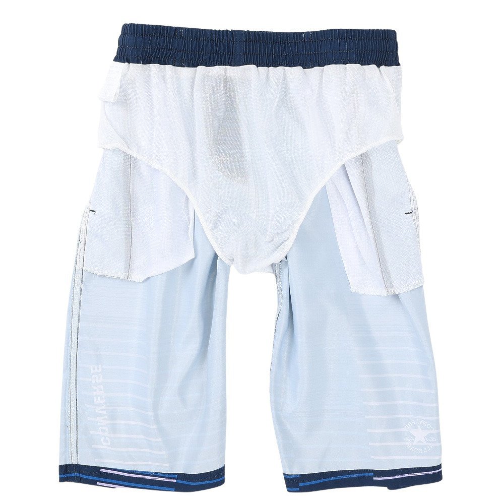 コンバース（CONVERSE）（キッズ）ジュニア 水着 ボーダーグラデーション サーフパンツ 765452-26NVY