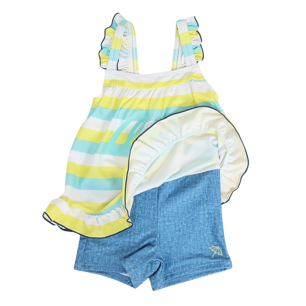 アーノルドパーマー（Arnold Palmer）（キッズ）水着 キッズ 女の子 ボーダー ワンピース 312201-24 YEL