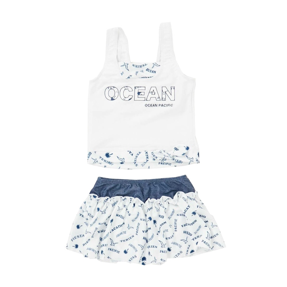 オーシャンパシフィック（Ocean Pacific）（キッズ）キッズ セパレート スイムスーツ 560801 WHT