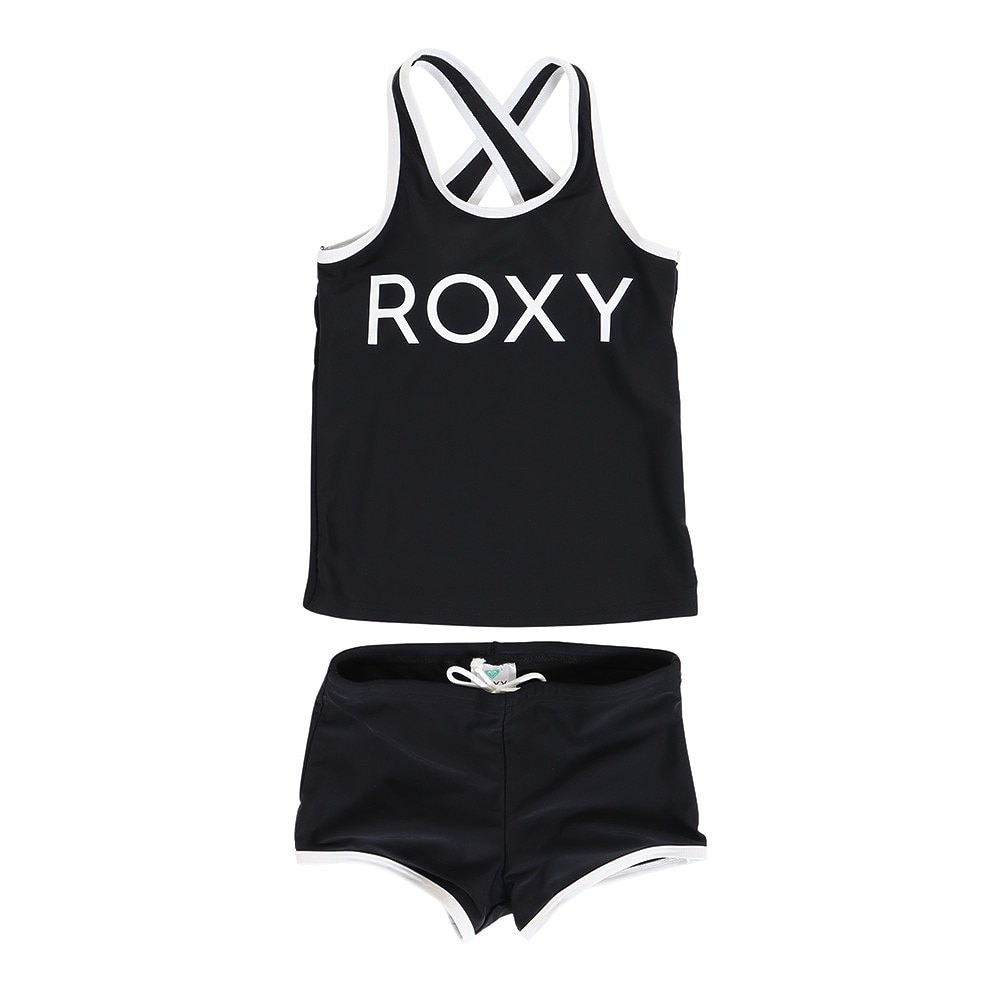 ロキシー（ROXY）（キッズ）水着 上下セット 2点セット 子供 ジュニア MINI DEEP WATER タンキニ TSW231100BLK