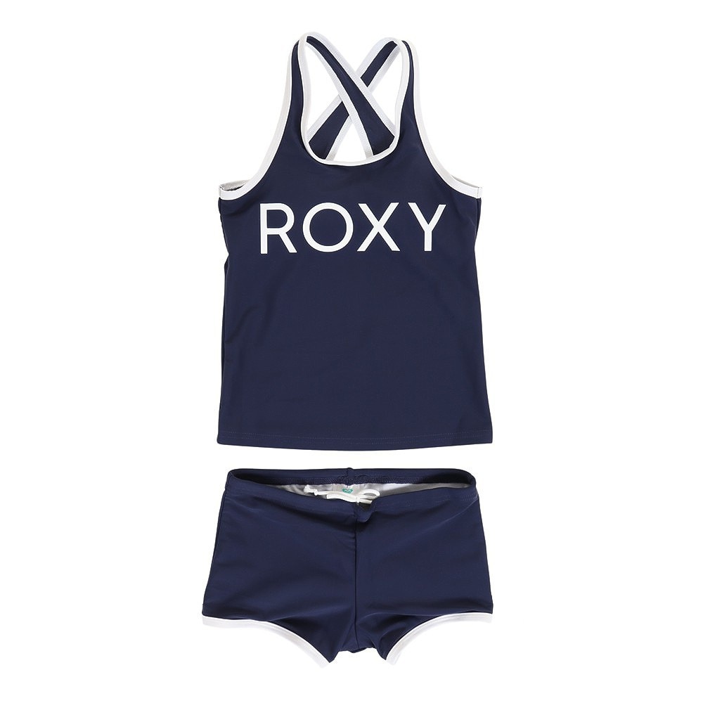 ロキシー（ROXY）（キッズ）水着 上下セット 2点セット 子供 ジュニア MINI DEEP WATER タンキニ TSW231100NVY