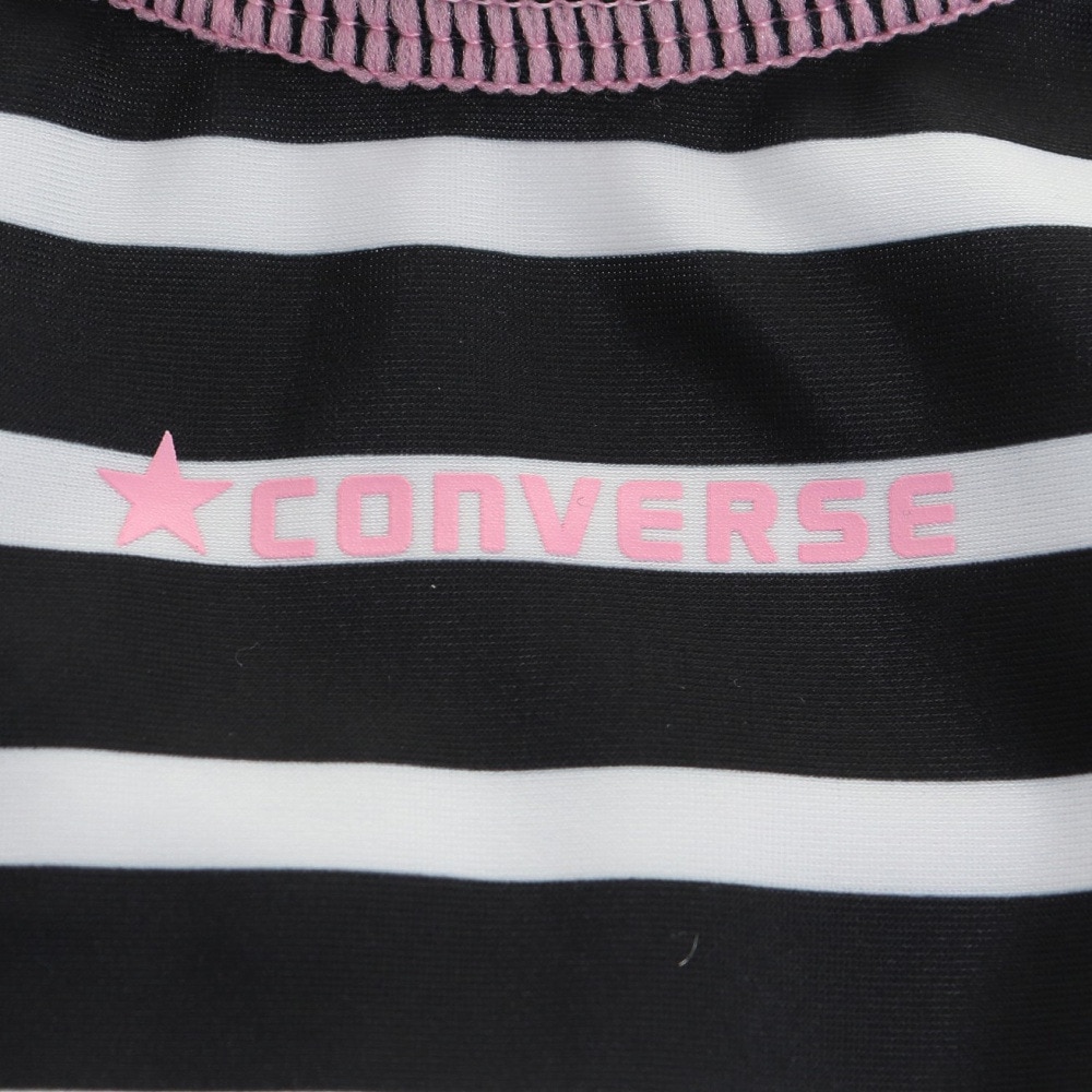 コンバース（CONVERSE）（キッズ）ジュニア 水着 セパレート Tシャツ付き3点セット ガールズ オンスク―ル 372183-23BLK ブラック