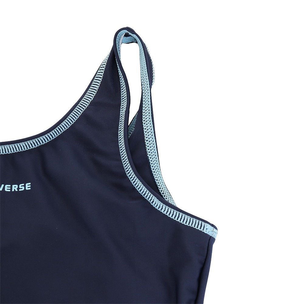 コンバース（CONVERSE）（キッズ）水着 セパレート Tシャツ付き3点セット ガールズ オンスク―ル 372183-23NVY