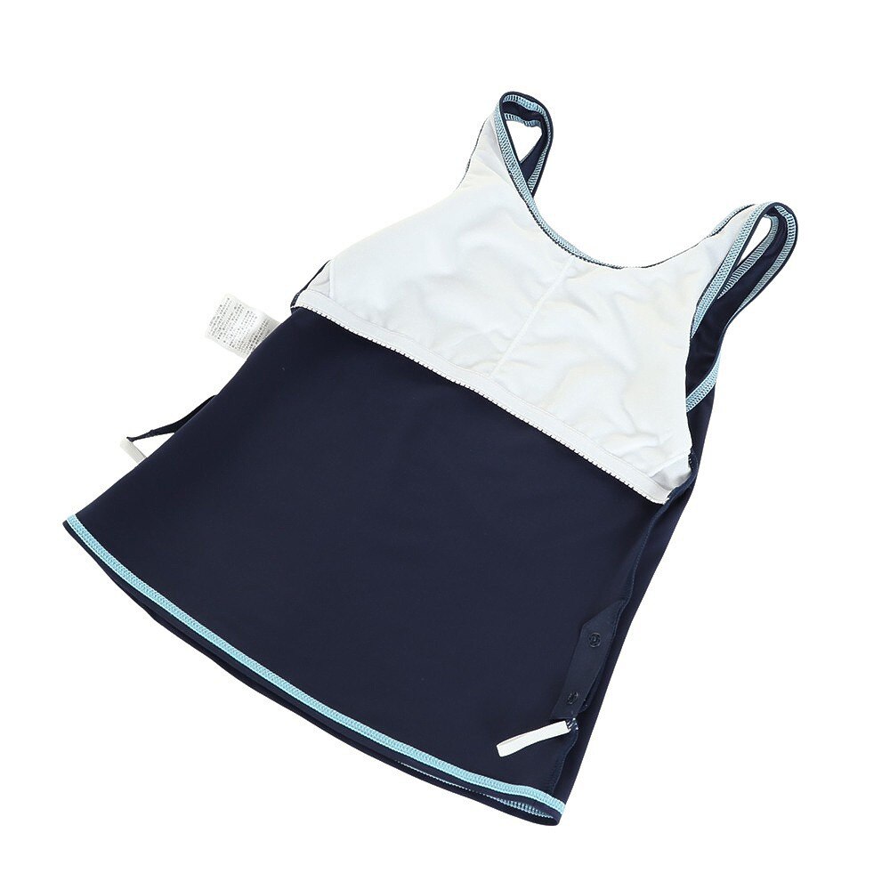 コンバース（CONVERSE）（キッズ）水着 セパレート Tシャツ付き3点セット ガールズ オンスク―ル 372183-23NVY