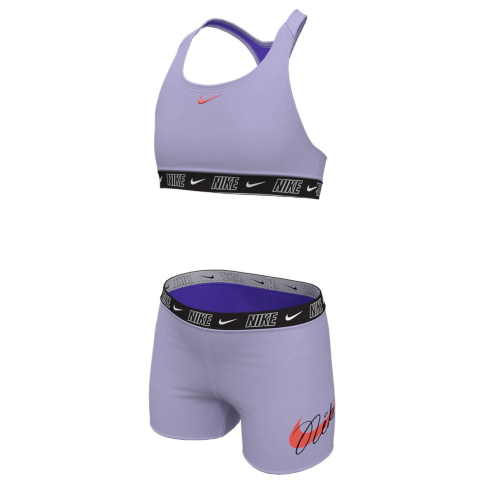 ナイキ（NIKE）（キッズ）ガールズ レーサーバックビキニ&ショーツセット NESSE727-N594