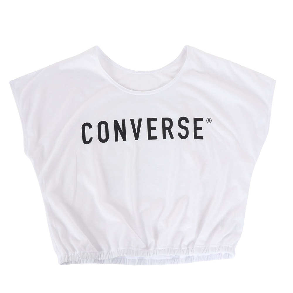コンバース（CONVERSE）（キッズ）水着 ジュニア 子供 女の子 セパレートフォト柄 Tシャツ付3点セット 373182-24BLK
