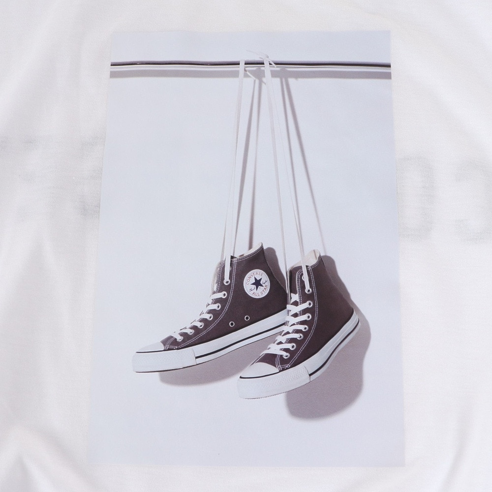 コンバース（CONVERSE）（キッズ）水着 ジュニア 子供 女の子 セパレートフォト柄 Tシャツ付3点セット 373182-24BLK