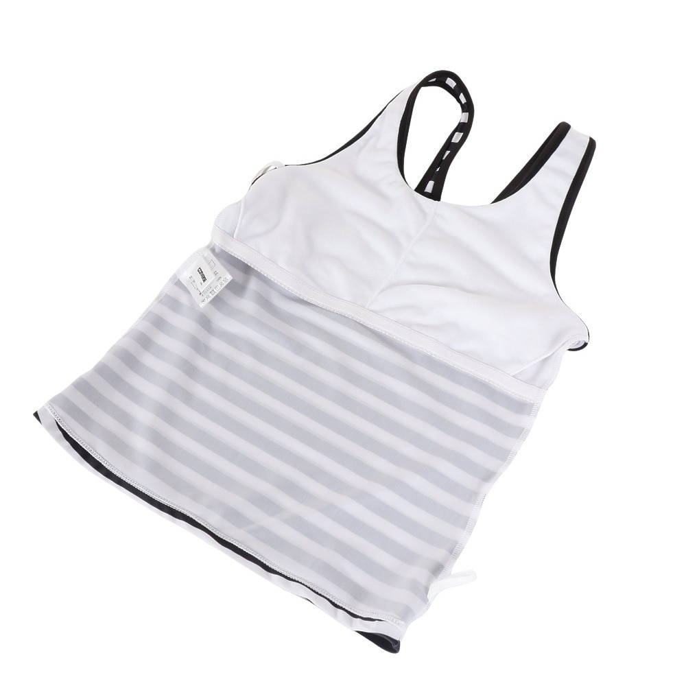 コンバース（CONVERSE）（キッズ）水着 ジュニア 子供 女の子 セパレートフォト柄 Tシャツ付3点セット 373182-24BLK